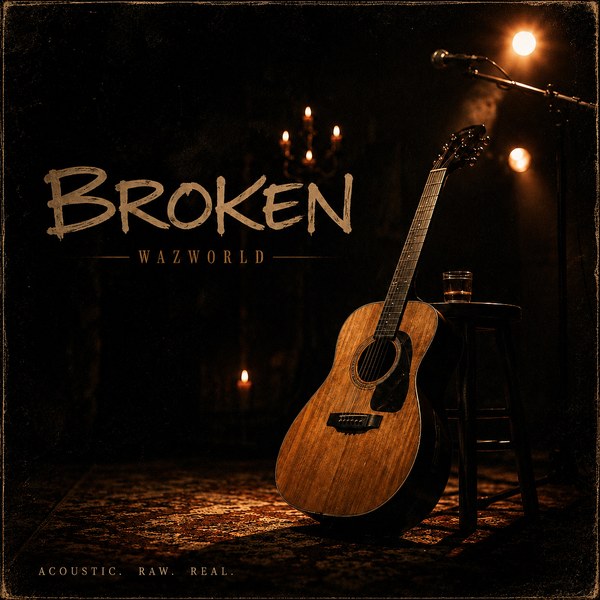 Broken — the new WazWorld single. Acoustic. Raw. Real.